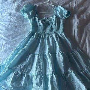 Blue mini dress princess polly